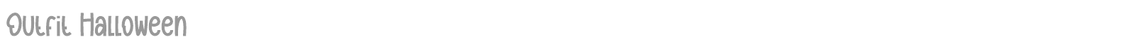 Outfit Halloween font preview